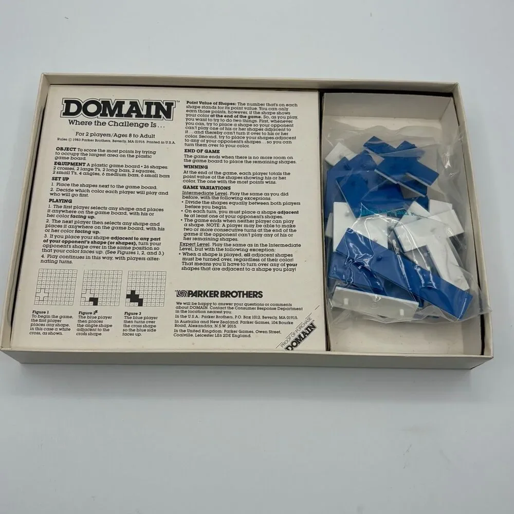 Domain Where The Challenge Is- Parker Brothers, 1983 COMPLETE